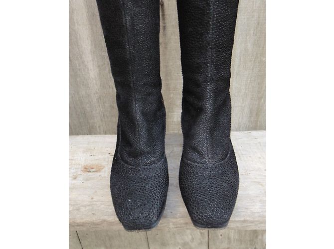 Botas Dries Van Noten de ante negro 36.5 - vista 5