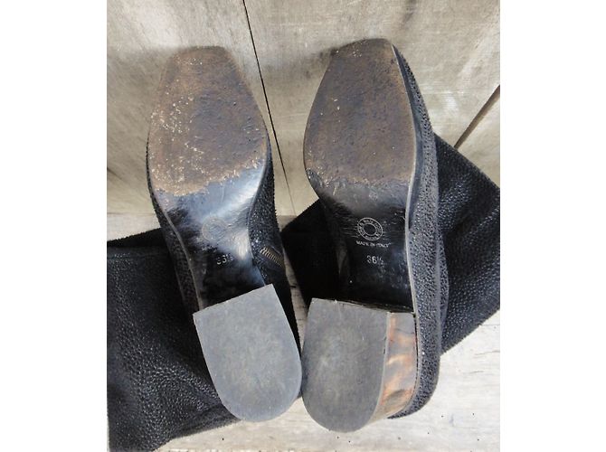 Botas Dries Van Noten de ante negro 36.5 - vista 7