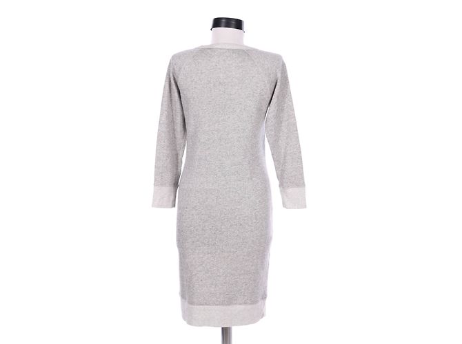 Graues J.Crew Kleid aus Baumwolle und Polyester XXS - Ansicht 2