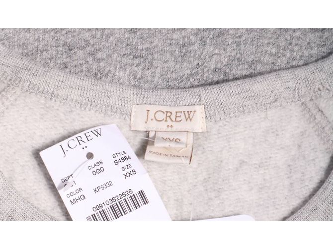 Graues J.Crew Kleid aus Baumwolle und Polyester XXS - Ansicht 3