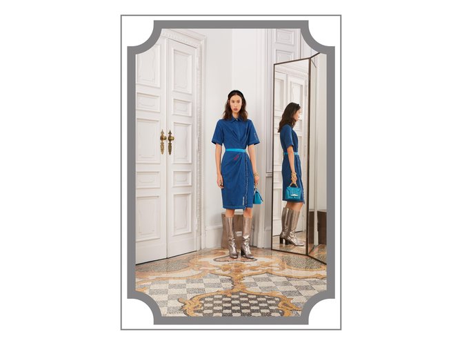 Vionnet Kleider Blau - Ansicht 3
