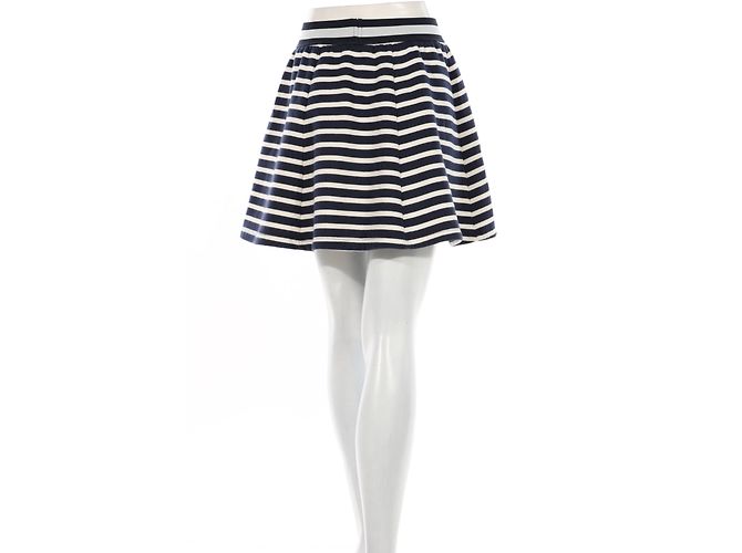 Autre Marque Gonna a righe MADS Norgaard Bianca e Blu Bianco - vista 2