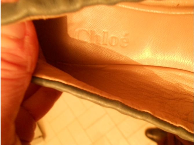 Chloé BALLERINA MIT GROßEM BLAUEN KNOPF LEDERÖLGRÖSSE 36 fr - Ansicht 6