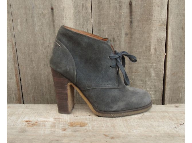 Botines See by Chloé Gris de Piel de Ciervo - vista 4