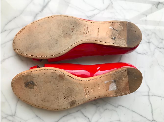 Ballerine in vernice rossa Miu Miu Rosso - vista 4