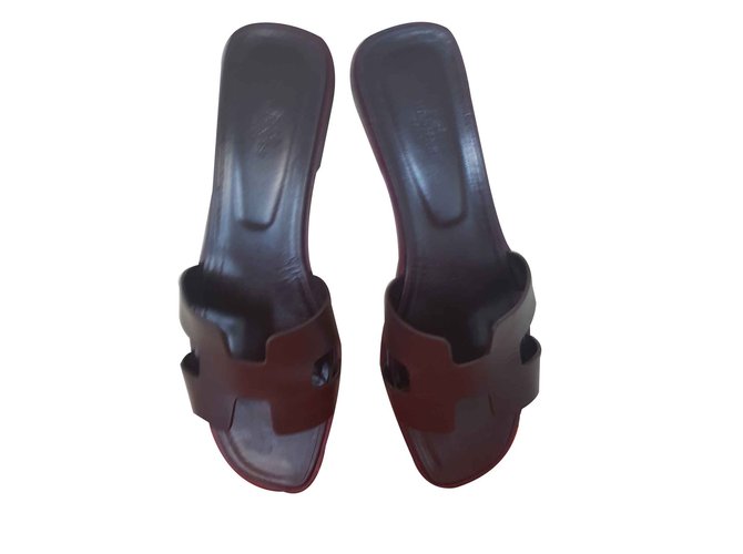 Hermès ORAN H SENZA CUCIRE Bordò - vista 2