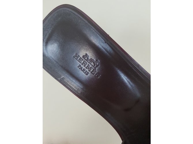 Hermès ORAN H SENZA CUCIRE Bordò - vista 3