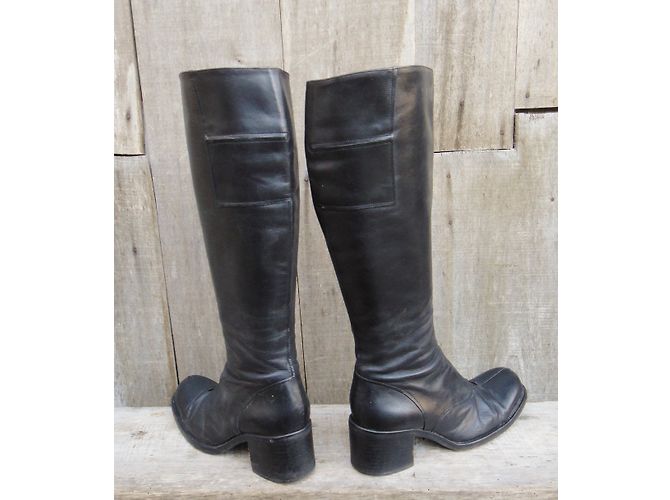 Free Lance Lederstiefel Schwarz Größe 38 - Ansicht 5
