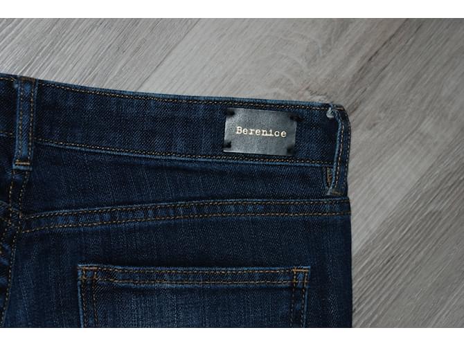 Jeans rectos Berenice azul de algodón - vista 4