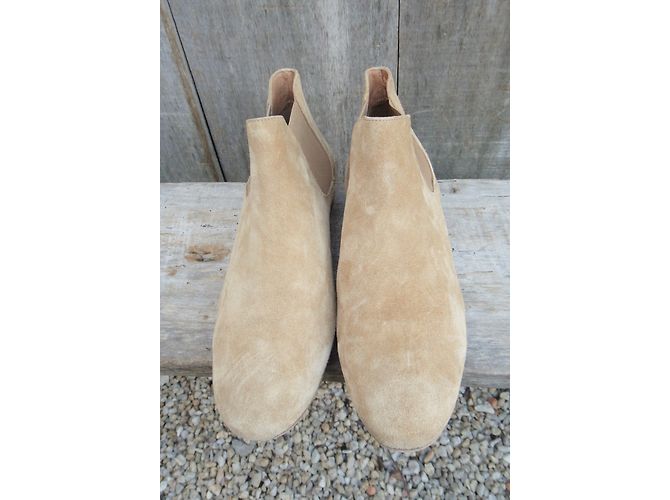 Botines Sessun Beige de Ante - vista 5