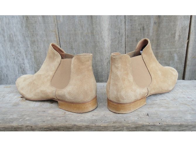Botines Sessun Beige de Ante - vista 6