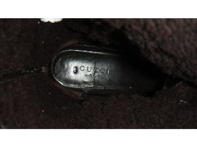Gucci Stiefel in Lammfell Braun - Ansicht 3