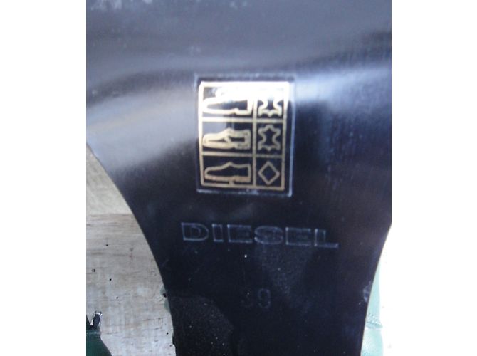 Botines Diesel de cuero verde - vista 6