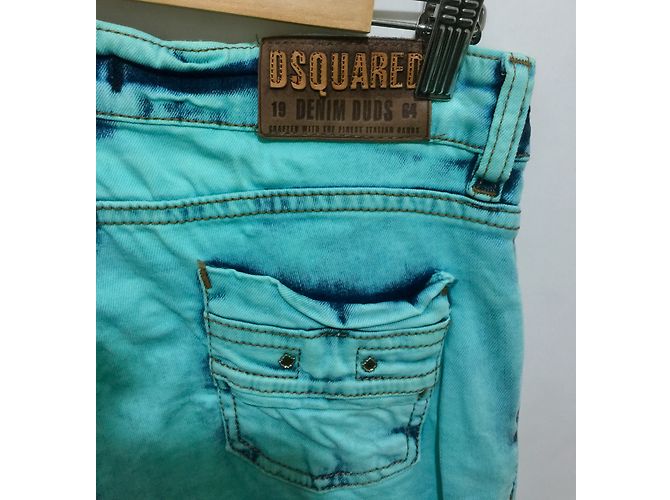 Dsquared2 Säurewaschjeans Blau Türkis - Ansicht 4