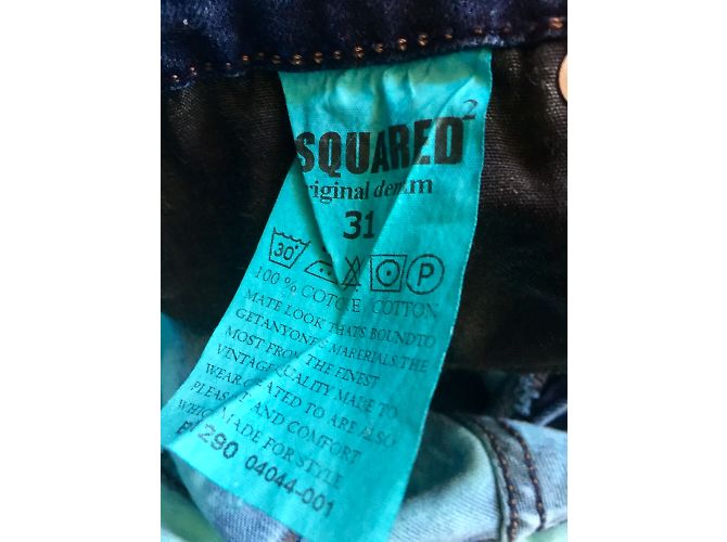Dsquared2 Säurewaschjeans Blau Türkis - Ansicht 5
