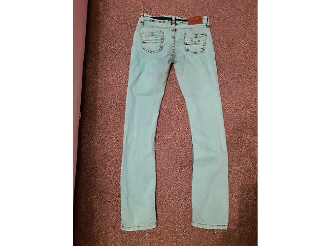 Dsquared2 Säurewaschjeans Blau Türkis - Ansicht 7