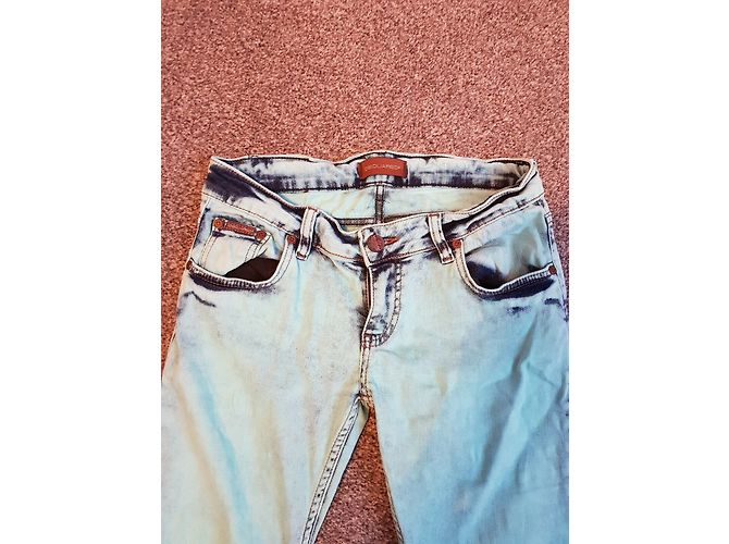 Dsquared2 Säurewaschjeans Blau Türkis - Ansicht 9