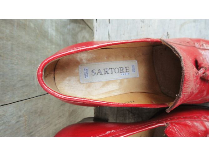 Sartore Lackleder Mokassins Rot - Ansicht 3