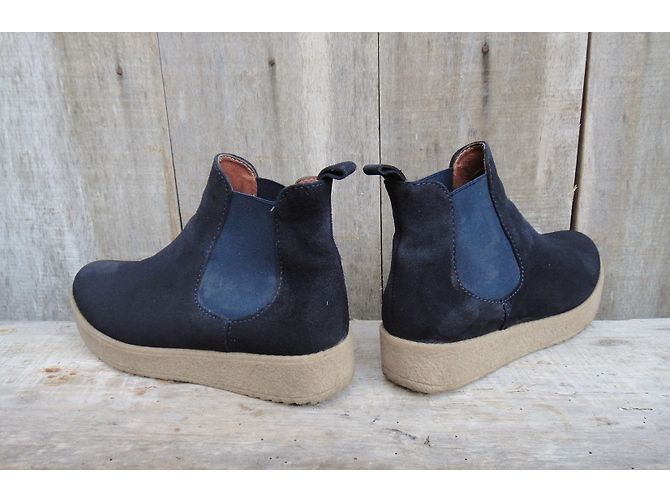 Botines Chelsea Sessun de ante negro - vista 6