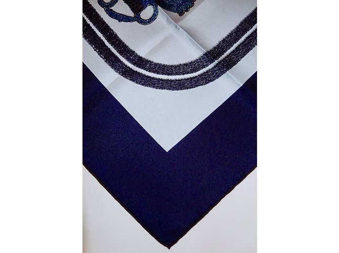 Hermès GALA BORDADAS Azul - vista 11