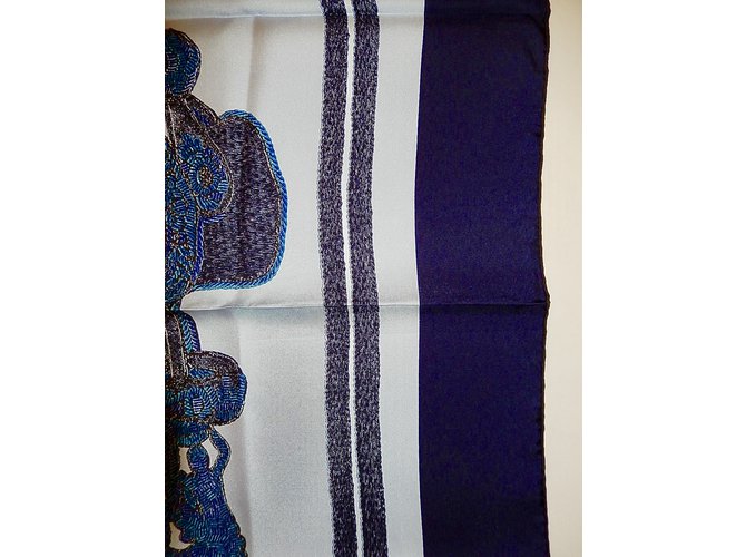 Hermès GALA BORDADAS Azul - vista 8
