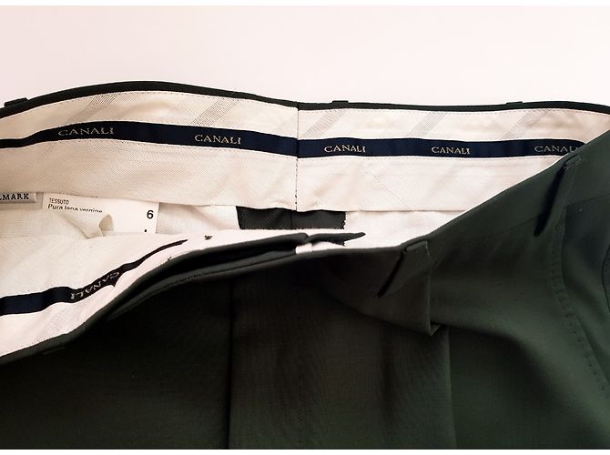 Canali Pantaloni Verde scuro - vista 3
