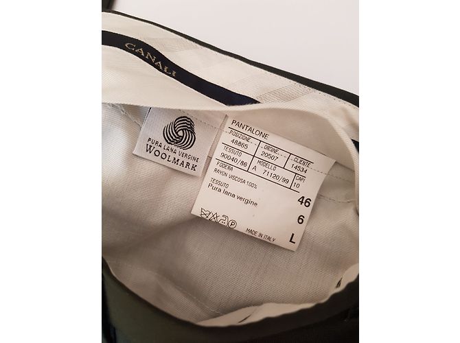 Canali Pantaloni Verde scuro - vista 6