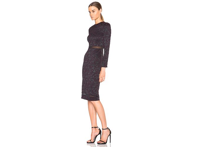 Abito Narin Alice + Olivia Nero e Prugna Multicolore - vista 7