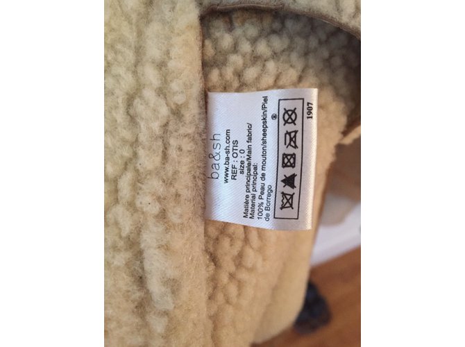 Bash Beige Wool Coat - view 5