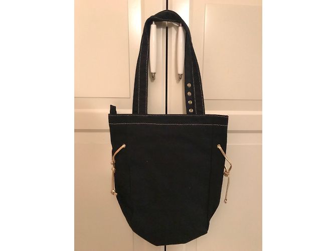 Autre Marque Borsa Sweet Years Nera in Cotone Nero - vista 2