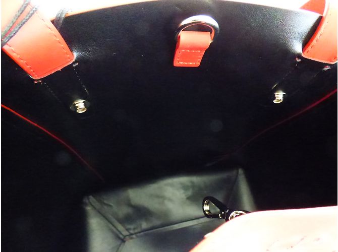 Borsa tote Gerard Darel in pelle rossa con borchie Argento Rosso - vista 10