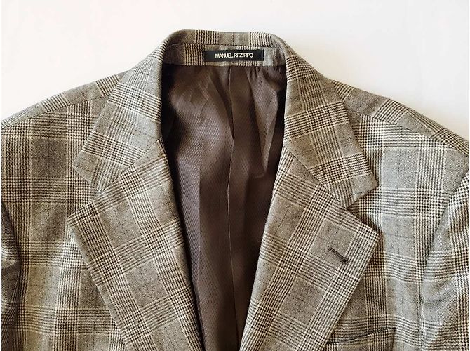 Autre Marque Manuel Ritz Pipo Check Tartan Wool Blazer Multiple colors - view 3