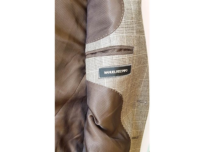 Autre Marque Manuel Ritz Pipo Check Tartan Wool Blazer Multiple colors - view 4