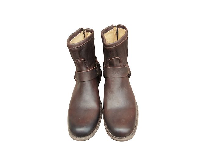 Botines Phillip Harness Frye de piel marrón Castaño - vista 2