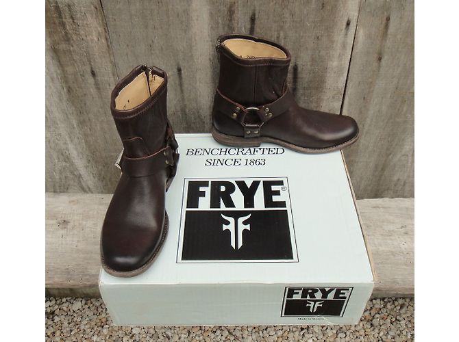 Botines Phillip Harness Frye de piel marrón Castaño - vista 3