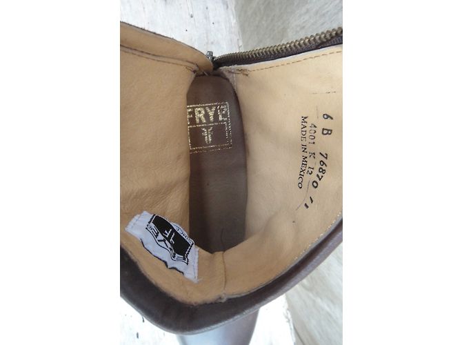 Botines Phillip Harness Frye de piel marrón Castaño - vista 4