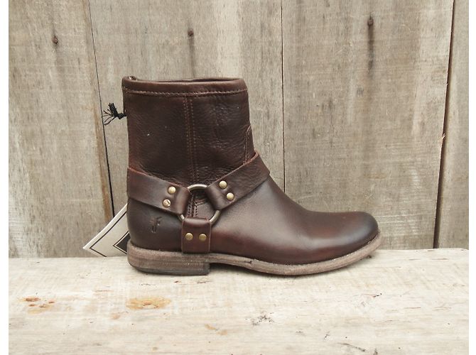 Botines Phillip Harness Frye de piel marrón Castaño - vista 5