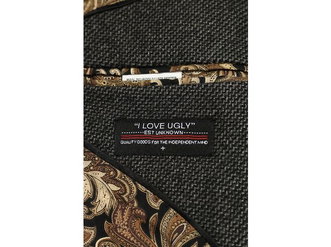 Autre Marque I Love Ugly Blazer Dunkelgrau Wolle Anthrazitgrau - Ansicht 3
