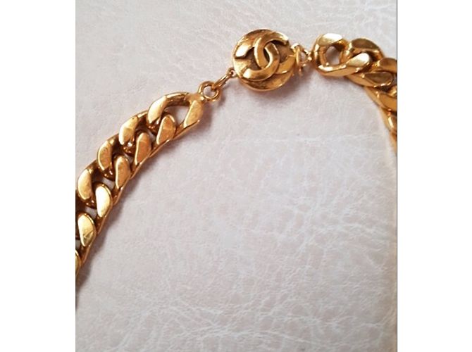 Collana Chanel pietre rosse e verdi metallo Rosso D'oro Verde - vista 5