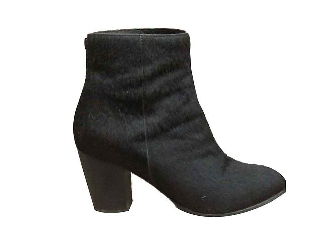 Botines The Kooples Negros de Piel de Potro 37 - vista 2
