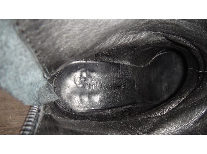Botines The Kooples Negros de Piel de Potro 37 - vista 7