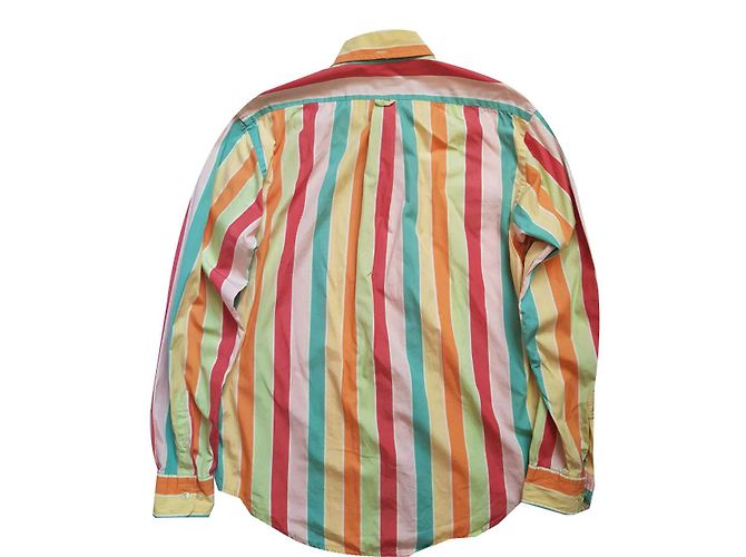 Camisa de rayas de algodón Henry Cotton's Multicolor - vista 2