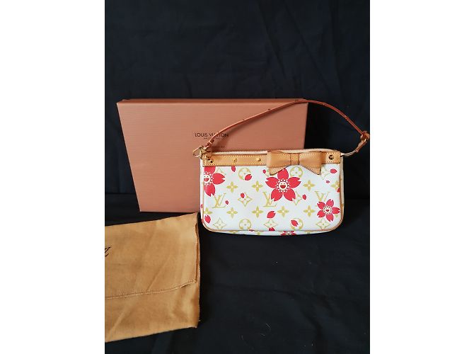 Louis Vuitton Pochette Monogram Cherry Blossom Edizione Limitata Rosa Rosso Crudo - vista 10