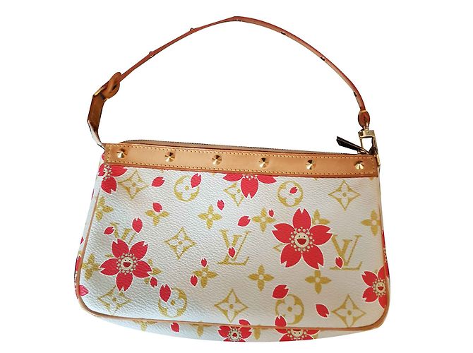 Louis Vuitton Pochette Monogram Cherry Blossom Edizione Limitata Rosa Rosso Crudo - vista 2