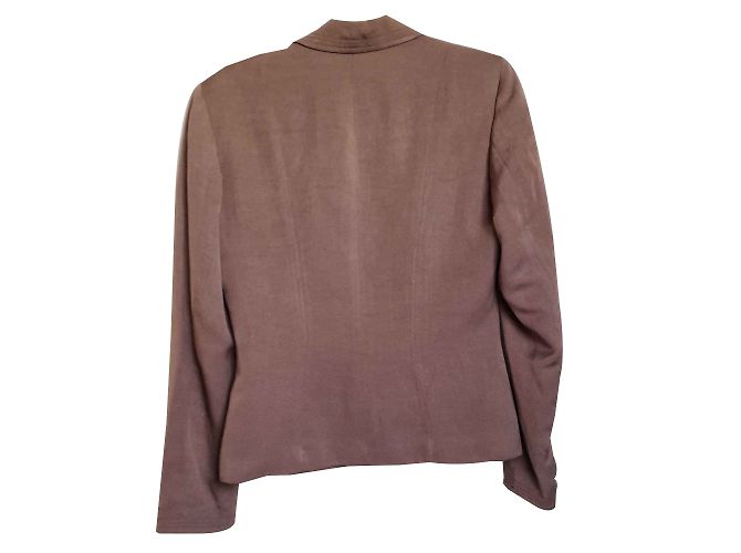 Giacca Gerard Darel Marrone Chiaro in Lino e Viscosa - vista 2