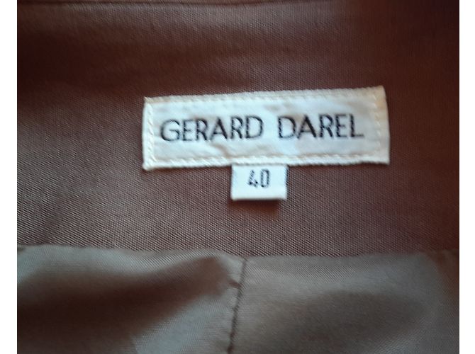 Giacca Gerard Darel Marrone Chiaro in Lino e Viscosa - vista 3