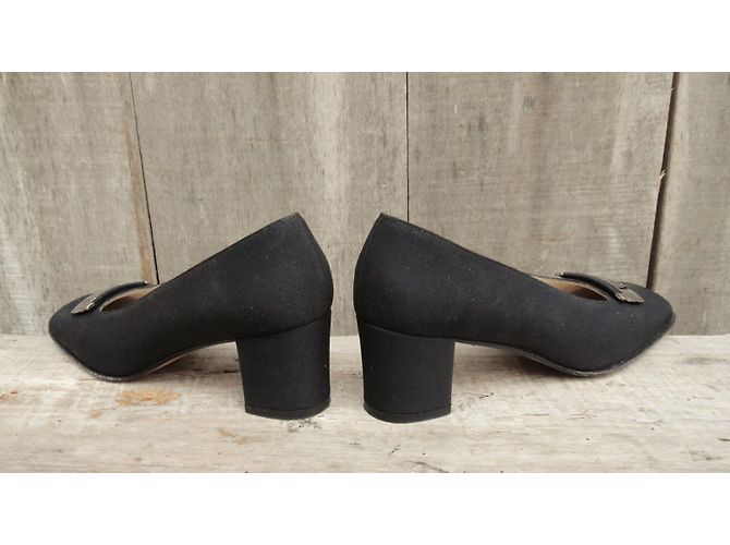 Décolleté Salvatore Ferragamo in pelle nera Nero - vista 5