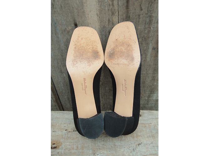 Décolleté Salvatore Ferragamo in pelle nera Nero - vista 6