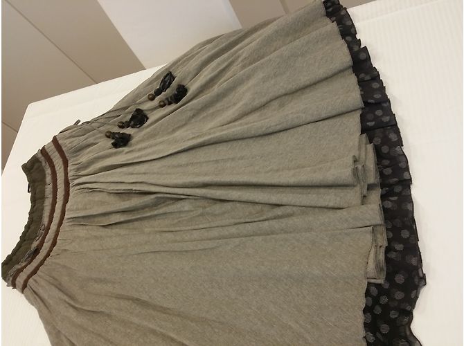Autre Marque Falda Artka gris estilo bohemio - vista 2