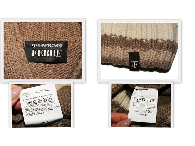 Pull Vintage GIANGIORGIO FERRÉ - Laine Et Soie - Luxueux, Probablement Angora - Occasion Parfait état